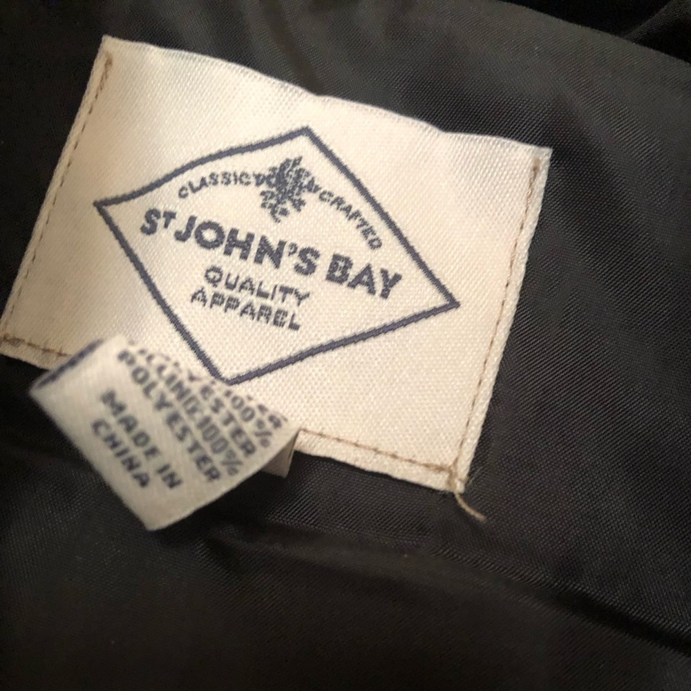 St. John’s bay black vest NWT size small ladies
